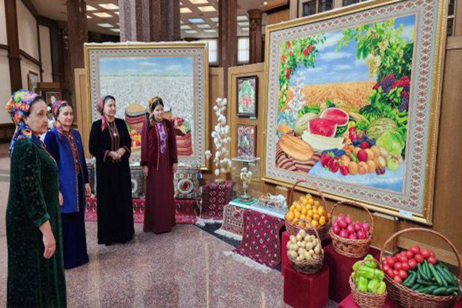 Türkmenistanyň Döwlet muzeýinde Hasyl toýy mynasybetli baýramçylyk sergisi geçirildi